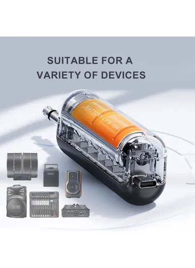 Singing Family KTV UHF Wireless Hand-Held Microphone Performance Live Streaming Mic, 1 Mic + 1 Receiver H21H - Grey