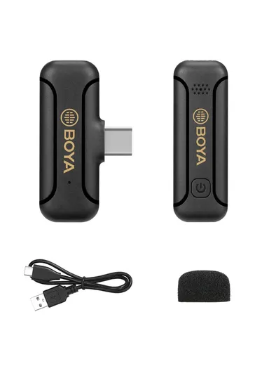 Wireless Lavalier Microphone Portable Audio Video Recording Mic for Live Broadcast BY-WM3T2-U1 