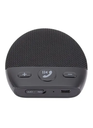 Bluetooth-compatible Car Speaker Hands Free Speakerphone USB Charging Speakerphone with Clip for Hands-Free Call Music Wireless Car Speaker Supports Answering Rejecting Calls Voice Dialing Playing Music