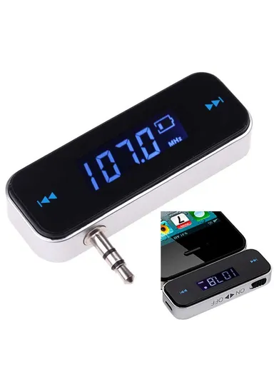 Universal Car FM Transmitter Mobile Phone Audio Transmitter 3.5mm Wireless FM Transmitter with LCD Display T01 