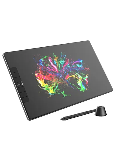 Drawing Tablet with Laminated Screen Battery-Free Stylus Touch Bar for Windows, Mac Pen Display VK1200 