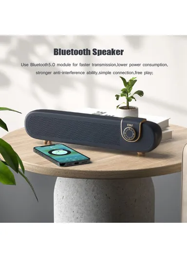 Retro Bluetooth-compatible Wireless Speaker Vintage Portable Outdoor Speaker Support TF / AUX  L102 - Black