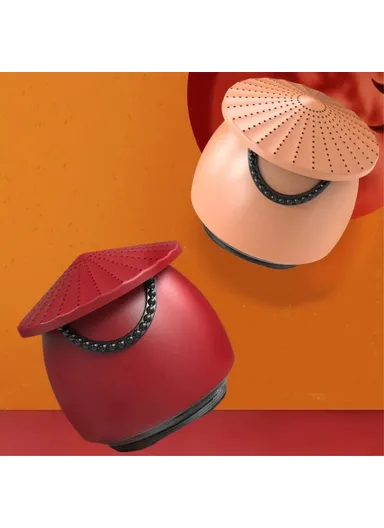 Mini Portable Bluetooth-compatible Speaker, IPX7 Waterproof, Subwoofer Metal Speaker (CE) A123 - Red