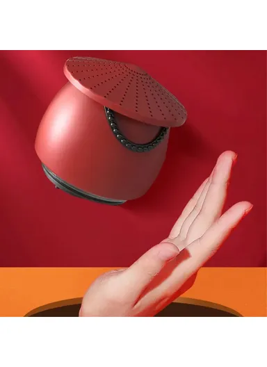 Mini Portable Bluetooth-compatible Speaker, IPX7 Waterproof, Subwoofer Metal Speaker (CE) A123 - Red