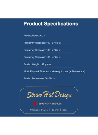 Mini Portable Bluetooth-compatible Speaker, IPX7 Waterproof, Subwoofer Metal Speaker (CE) A123 - Red