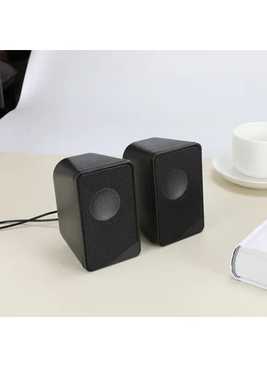 S2 Dual Wired Speaker Heavy Bass Surround Sound System Music Speaker for Desktop and Laptop