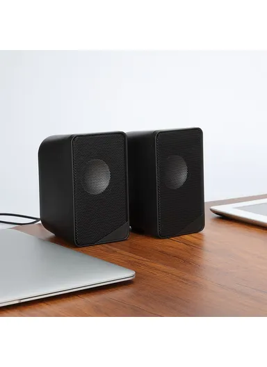 S2 Dual Wired Speaker Heavy Bass Surround Sound System Music Speaker for Desktop and Laptop