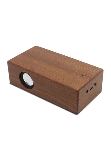 Creative Induction Wooden Speaker Retro Portable Speaker with 3.5mm Jack