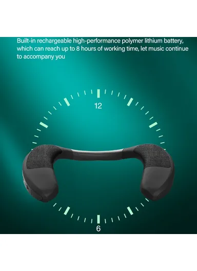 Portable Bluetooth-compatible V5.0 Wireless Speaker Support TF Card Deep Bass Neck Mounted Speaker