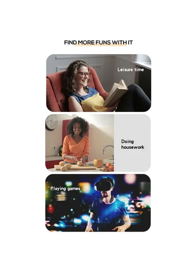 Portable Bluetooth-compatible V5.0 Wireless Speaker Support TF Card Deep Bass Neck Mounted Speaker