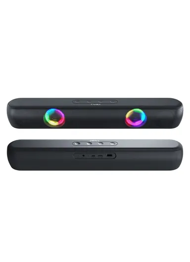 Desktop Stereo Speaker Wireless Bluetooth-compatible Speaker with RGB Light Portable Sound Amp for Home Office B320 