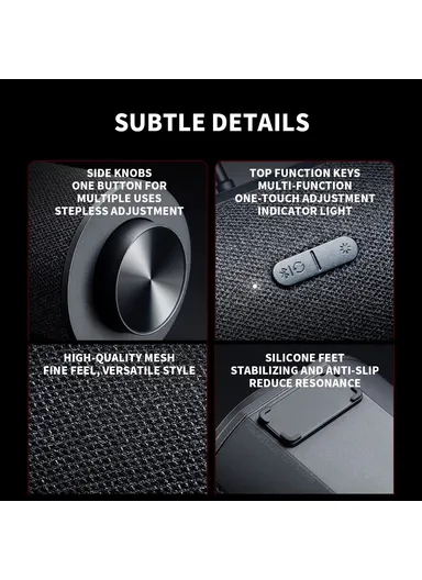 Computer Speaker RGB Light Bluetooth-compatible 5.0 Four Unit Two Channel Stereo Soundbar Built-In Mic