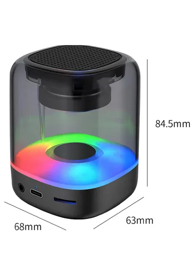 Bluetooth-compatible Speaker Portable Surround Sound Wireless Speaker with LED RGB Light YTS-3052