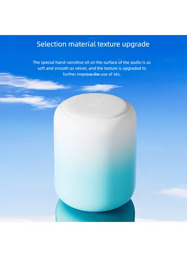 Portable Bluetooth-compatible Speaker Wireless Waterproof Music Speaker Support TF Card BT2939 - White
