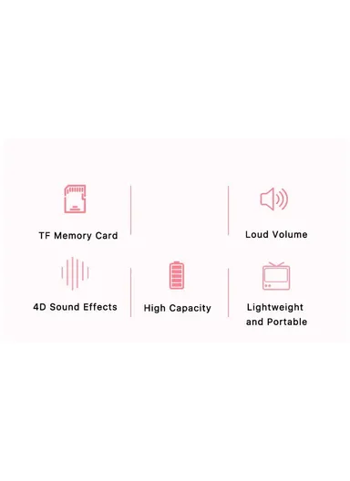 Mini Portable Retro Style TV Shape Bluetooth-compatible 5.0 Speaker Support TF Card - White