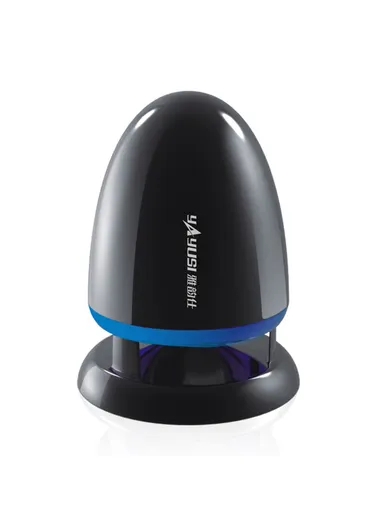 Mini Speaker 3.5mm Audio Speaker with LED Light Non-Slip Wired Sound Amplifier for Desktop A801 
