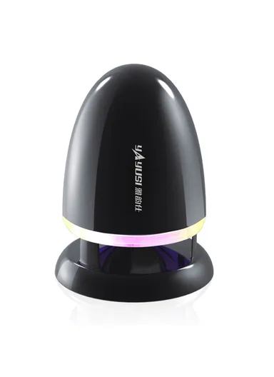 Mini Speaker 3.5mm Audio Speaker with LED Light Non-Slip Wired Sound Amplifier for Desktop A801 