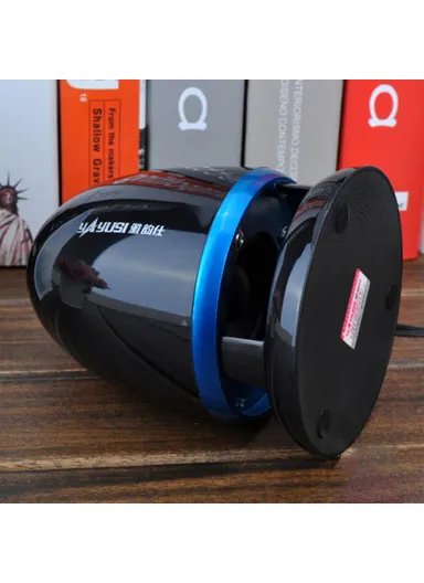 Mini Speaker 3.5mm Audio Speaker with LED Light Non-Slip Wired Sound Amplifier for Desktop A801 