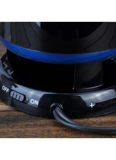 Mini Speaker 3.5mm Audio Speaker with LED Light Non-Slip Wired Sound Amplifier for Desktop A801 