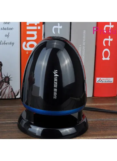 Mini Speaker 3.5mm Audio Speaker with LED Light Non-Slip Wired Sound Amplifier for Desktop A801 