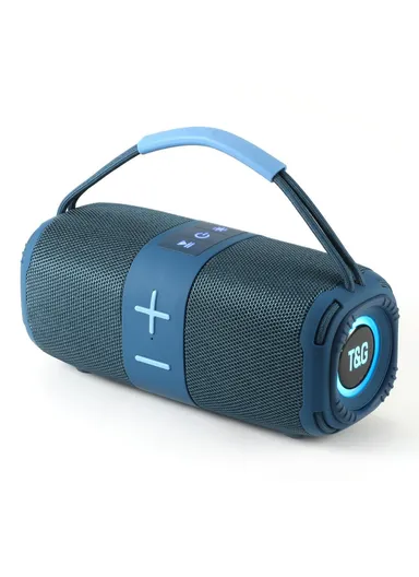 Wireless Bluetooth-compatible Speaker Portable TWS Subwoofer with Handle TG-668- Blue