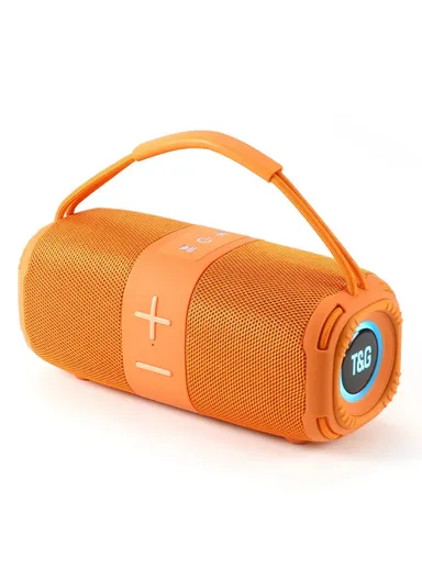 Wireless Bluetooth-compatible Speaker Portable TWS Subwoofer with Handle TG-668- Gold
