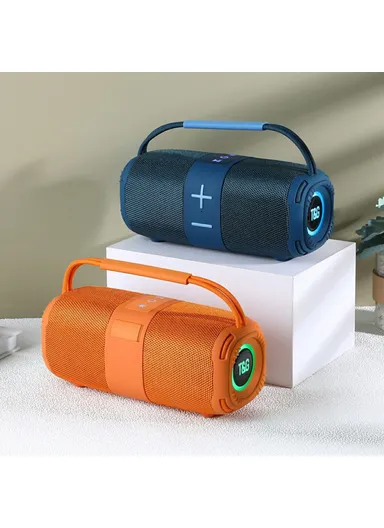 Wireless Bluetooth-compatible Speaker Portable TWS Subwoofer with Handle TG-668- Gold