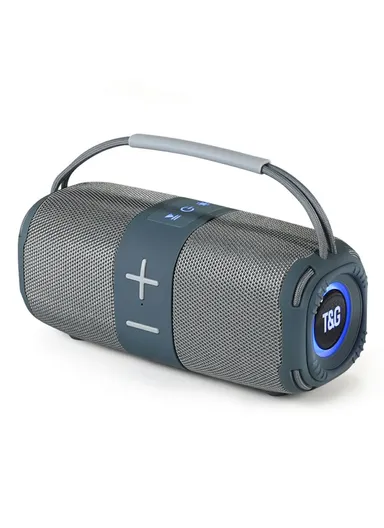 Wireless Bluetooth-compatible Speaker Portable TWS Subwoofer with Handle TG-668- Grey