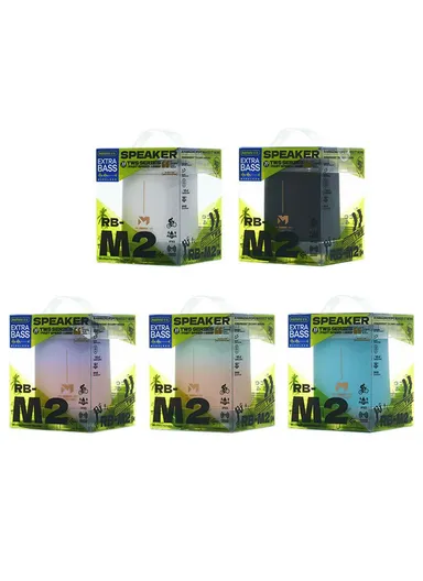 Wireless Portable Speaker, 8W Bluetooth-compatible 5.4, IPX5 Waterproof Loudspeaker RB-M2 - Black