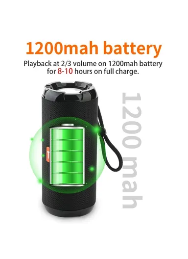 1200mAh Portable Waterproof Wireless Bluetooth Speaker TG621 - Camouflage