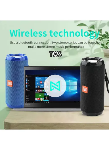 1200mAh Portable Waterproof Wireless Bluetooth Speaker TG621 - Camouflage