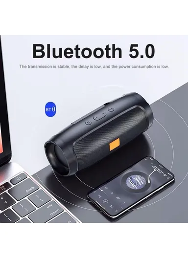 800mAh Portable Rechargeable Bluetooth Speaker Heavy Bass Wireless Music Subwoofer Support TF Card U-Disk J006 - Red