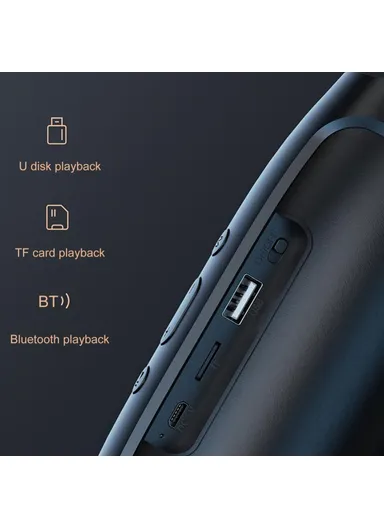 800mAh Portable Rechargeable Bluetooth Speaker Heavy Bass Wireless Music Subwoofer Support TF Card U-Disk J006 - Red