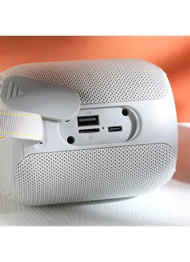 Portable Rechargeable Boombox Bluetooth-Compatible Speaker FM Radio Support U-Disk TF Card TG673 - Purple