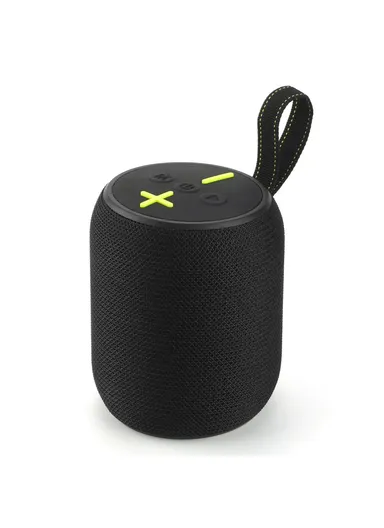 Portable Rechargeable Boombox Bluetooth-Compatible Speaker FM Radio Support U-Disk TF Card TG673 - Black