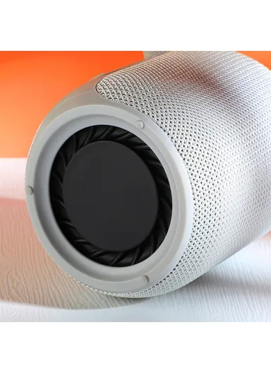 Portable Rechargeable Boombox Bluetooth-Compatible Speaker FM Radio Support U-Disk TF Card TG673 - Grey