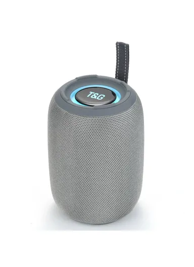 High Volume Bluetooth-Compatible Speaker Wireless Portable Bass Subwoofer Support TF Card U-Disk TG678 - Grey