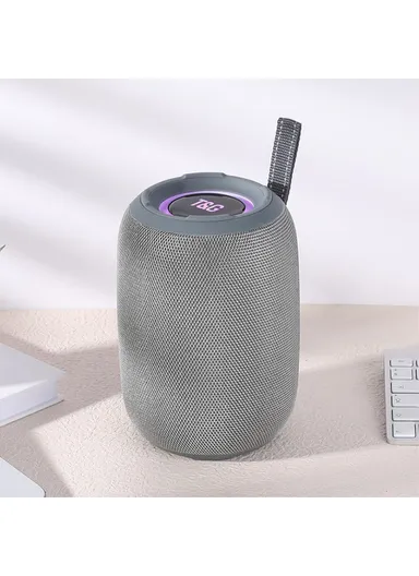 High Volume Bluetooth-Compatible Speaker Wireless Portable Bass Subwoofer Support TF Card U-Disk TG678 - Grey