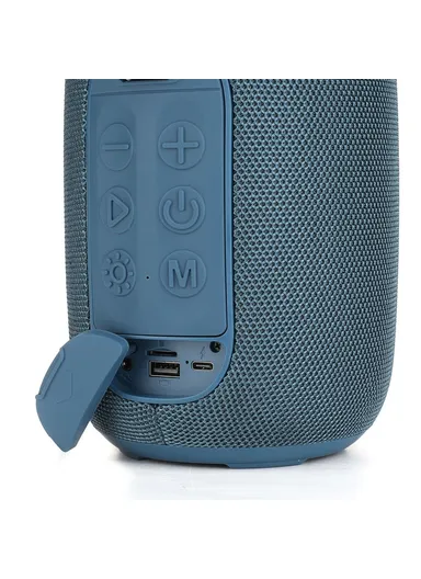 High Volume Bluetooth-Compatible Speaker Wireless Portable Bass Subwoofer Support TF Card U-Disk TG678 - Grey