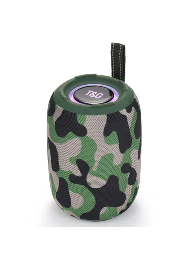 High Volume Bluetooth-Compatible Speaker Wireless Portable Bass Subwoofer Support TF Card U-Disk TG678 - Camouflage