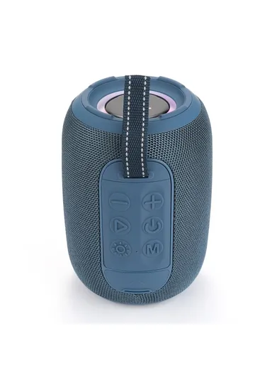 High Volume Bluetooth-Compatible Speaker Wireless Portable Bass Subwoofer Support TF Card U-Disk TG678 - Blue
