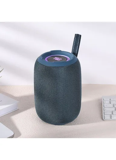 High Volume Bluetooth-Compatible Speaker Wireless Portable Bass Subwoofer Support TF Card U-Disk TG678 - Blue