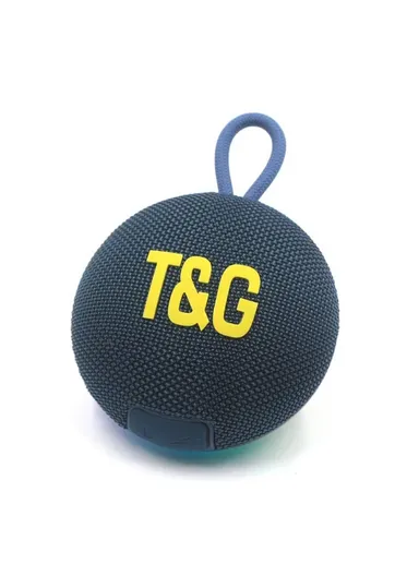 Portable Outdoor Bluetooth-Compatible Speaker IPX6 Waterproof LED Light Wireless Loudspeaker TG-422- Blue
