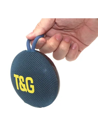 Portable Outdoor Bluetooth-Compatible Speaker IPX6 Waterproof LED Light Wireless Loudspeaker TG-422- Blue