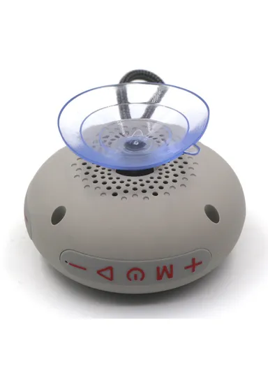 Bathroom Waterproof Suction Cup, Bluetooth-Compatible Speaker Portable, TWS Wireless, Audio Player Support TF Card TG442- Black