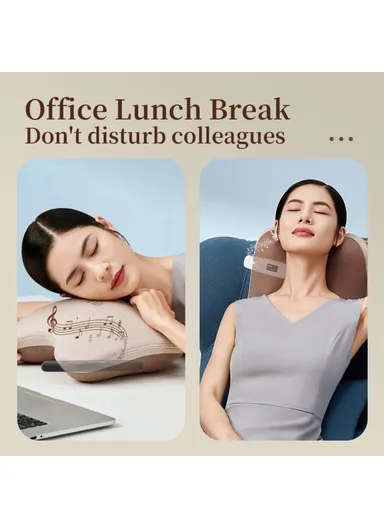 Smart Sleep Aid Under-Pillow Music Box, Bone Conduction Wireless Bluetooth-Compatible Speaker SMB-06 - White