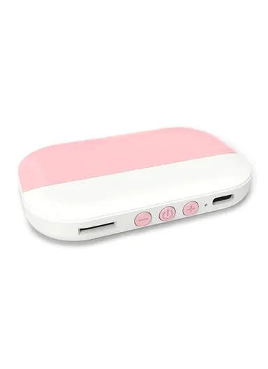 Bone Conduction Under-Pillow Speaker, Bluetooth-Compatible Sleep Aid Mini Music Box SMB-02 - Pink