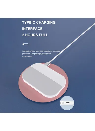 Bone Conduction Under-Pillow Speaker, Bluetooth-Compatible Sleep Aid Mini Music Box SMB-02 - Pink