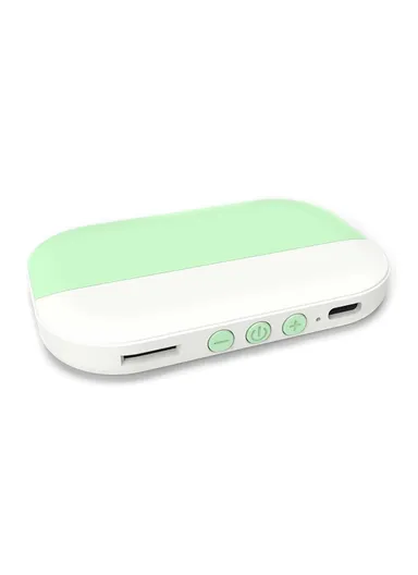 Bone Conduction Under-Pillow Speaker, Bluetooth-Compatible Sleep Aid Mini Music Box SMB-02 - Light Green
