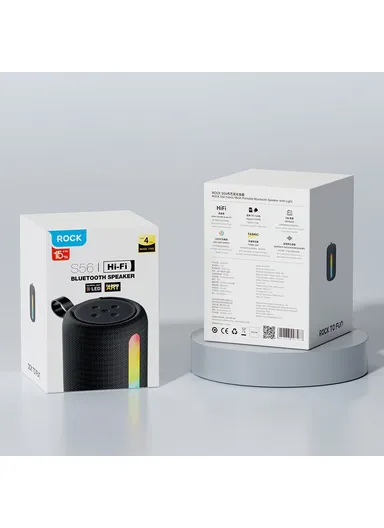 Fabric Mesh BT Speaker with Ambient Light Stereo Sound Multi-Connection Portable Speaker S56